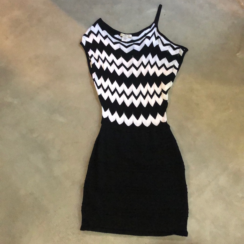 Black and White Cocktail Dress